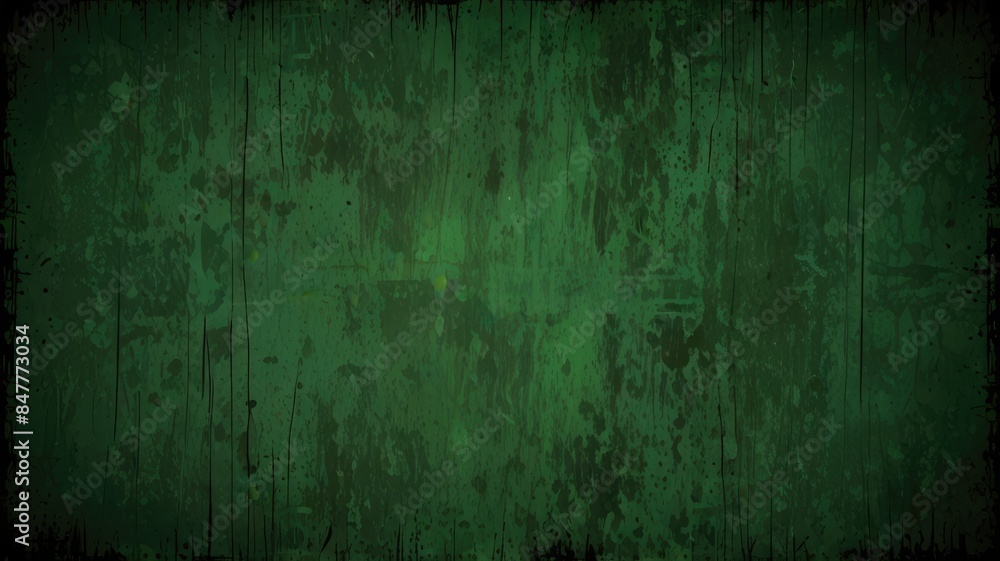 Obraz premium Decayed Murky Greenscape Illustration