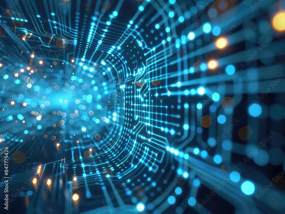 Futuristic digital network background, abstract glowing circuit lines, modern tech glowing blue lights, digital data flow Futuristic digital network background, abstract glowing circuit lines, modern tech glowing blue lights, digital data flow
