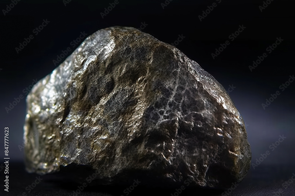 Tongbaite fossil mineral stone. Geological crystalline fossil. Dark background close-up. Tongbaite fossil mineral stone. Geological crystalline fossil. Dark background close-up.