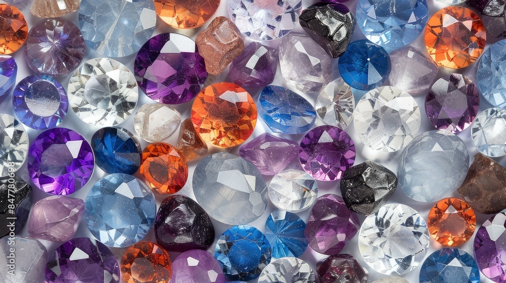 Opulent wallpaper with sparkling gemstones Opulent wallpaper with sparkling gemstones