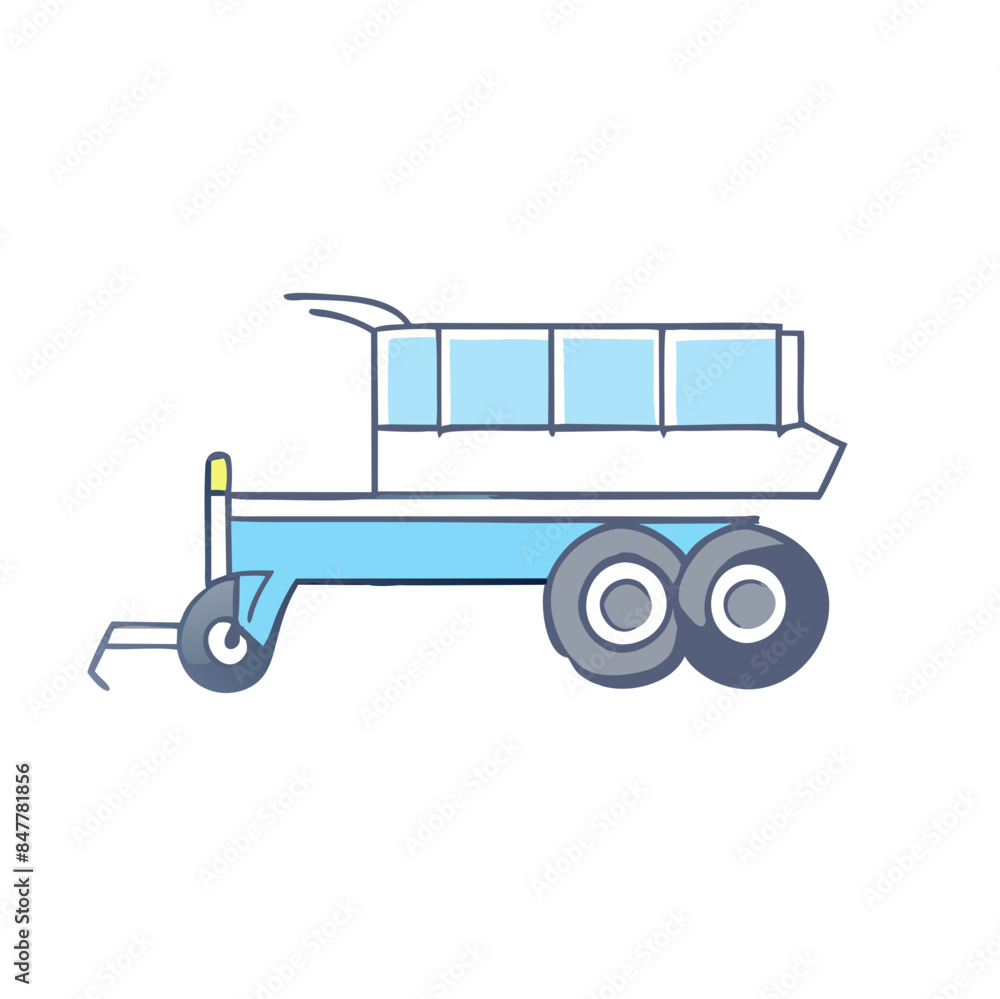 Modern tractor icon illustration on white background.
Modern tractor icon illustration on white background.