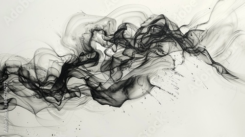 Wallpaper Mural Ink lines intersecting in dynamic compositions Torontodigital.ca