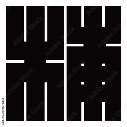 家紋です。角字という種類です。浦の形です。