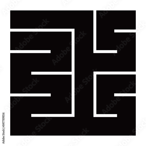 家紋です。角字という種類です。上の形です。