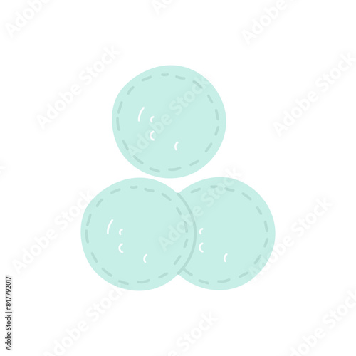 Reusable, environmentally friendly cotton pads that are a reliable alternative to disposable makeup remover pads. Discs are ideal for removing makeup, cleansing the face, applying foundation. Isolated