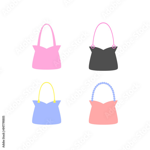 Bag cartoon, digital art illustration