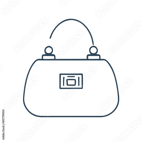 Handbag icon, bag, side bag, arm bag, bag