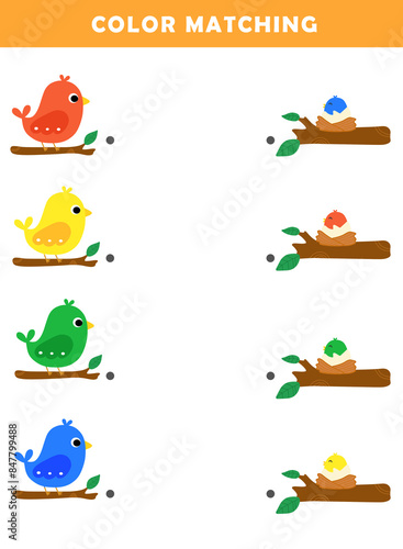 Φωτογραφία Color matching game for preschool kids