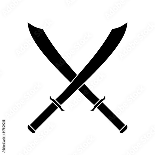 Sword icon vector. saber illustration sign. weapon symbol. steel logo.