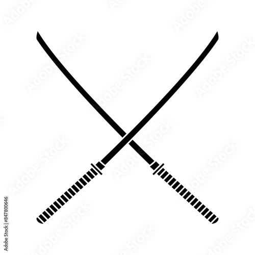 Sword icon vector. saber illustration sign. weapon symbol. steel logo.