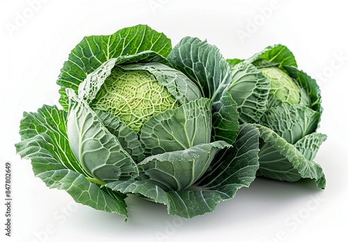 Cabbage. fresh green cabbage  photo