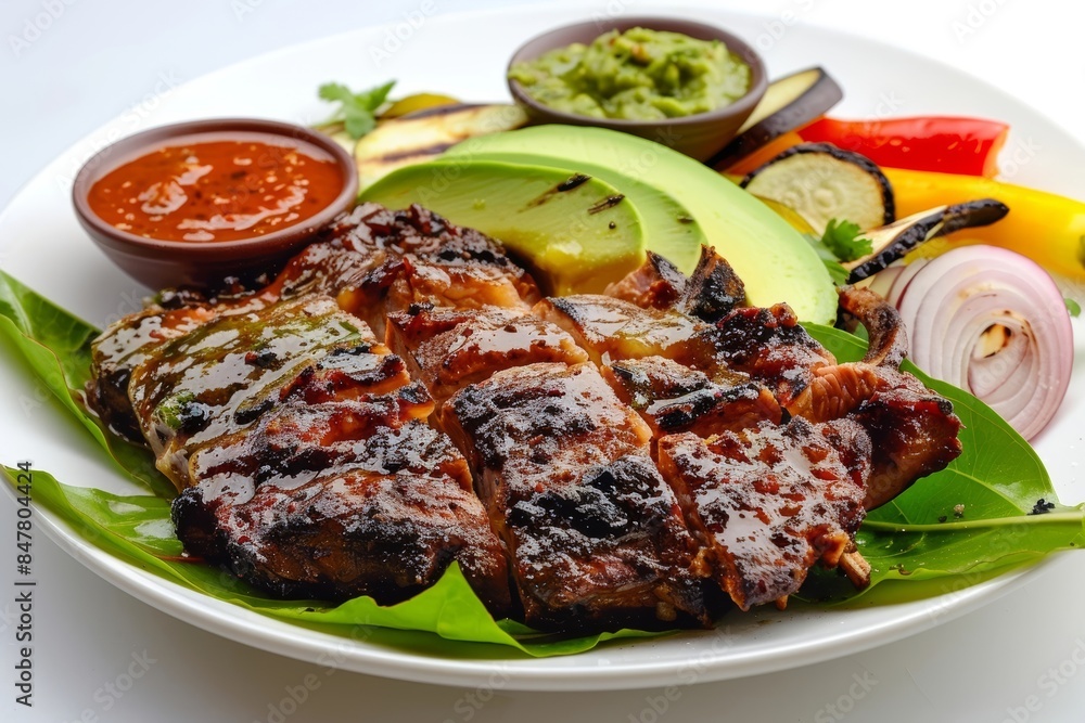 Spicy Lamb Barbacoa with Guajillo Chiles and Avocado Salsa Verde Spicy Lamb Barbacoa with Guajillo Chiles and Avocado Salsa Verde