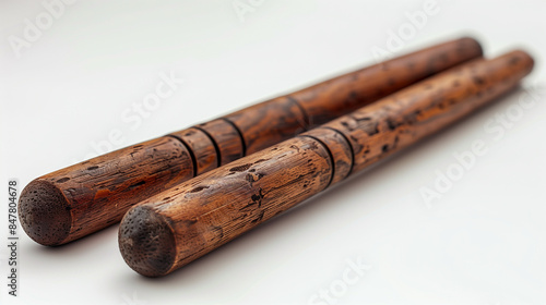 drum stick isolated on whit...