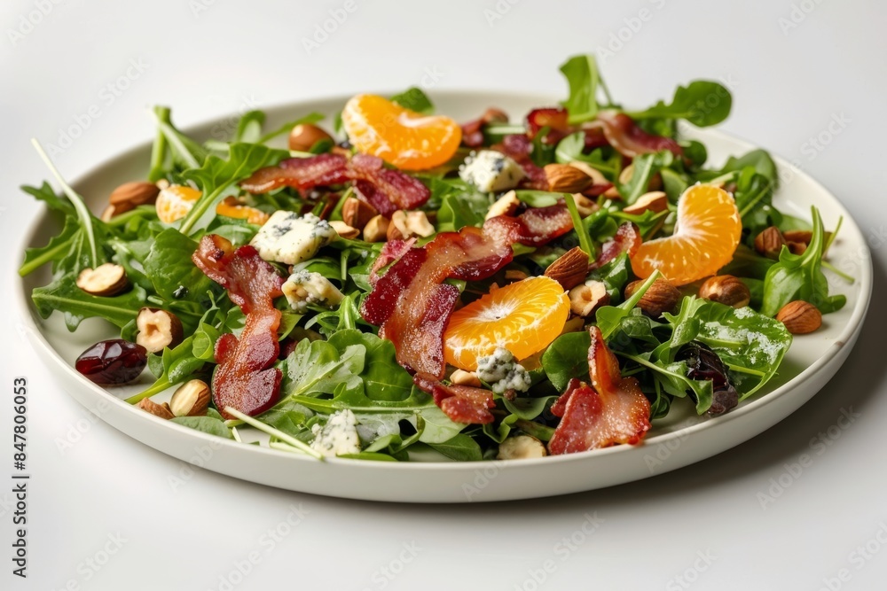 Bacon-Watercress Salad with Orange and Blue Cheese Bacon-Watercress Salad with Orange and Blue Cheese