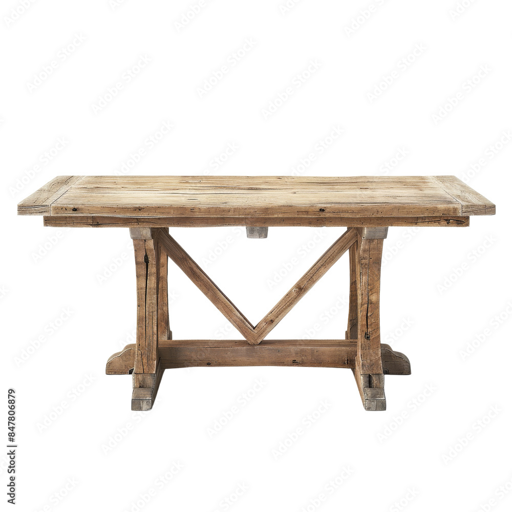 Rustic wooden table with a sturdy frame, ideal for dining rooms or home offices. Perfect blend of style and functionality. Rustic wooden table with a sturdy frame, ideal for dining rooms or home offices. Perfect blend of style and functionality.