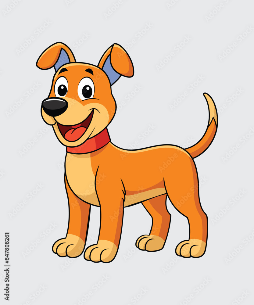Cute Dog Cartoon vector illustration. Cute Dog Cartoon vector illustration.