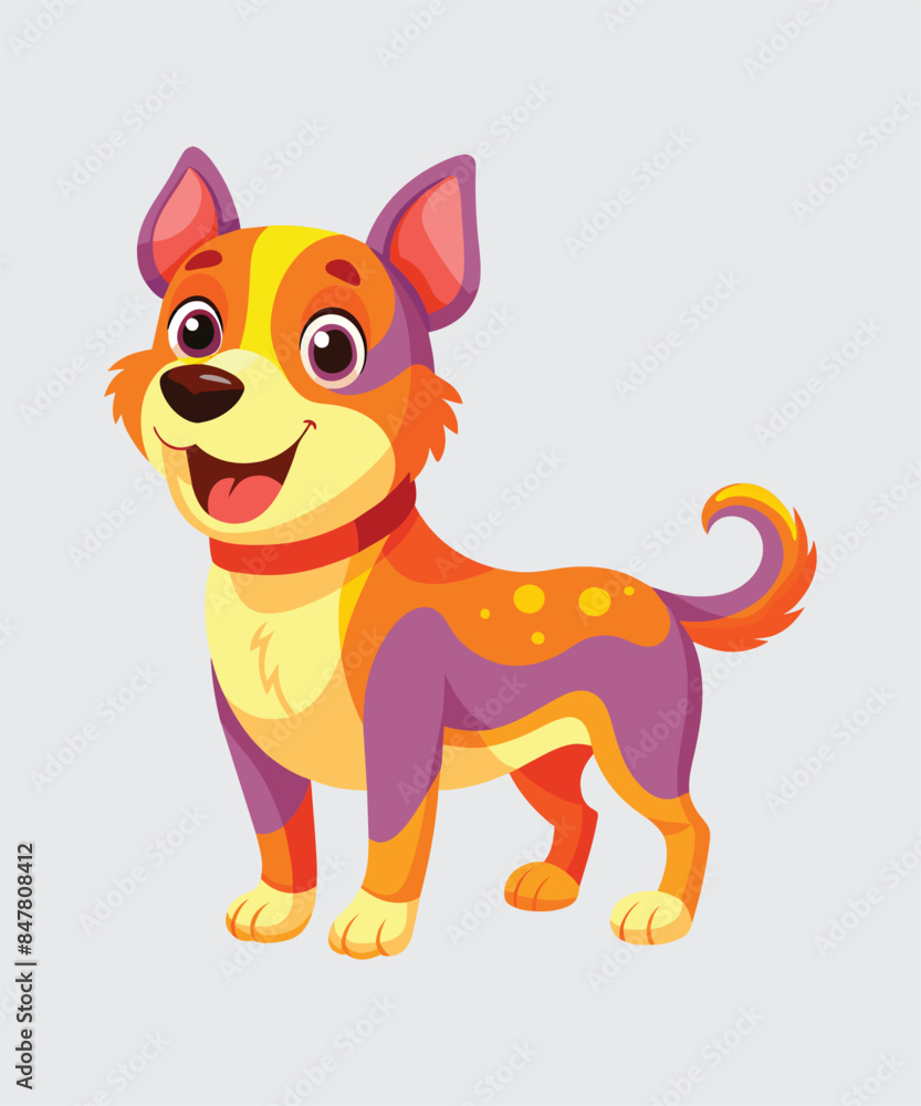 Cute Dog Cartoon vector illustration. Cute Dog Cartoon vector illustration.