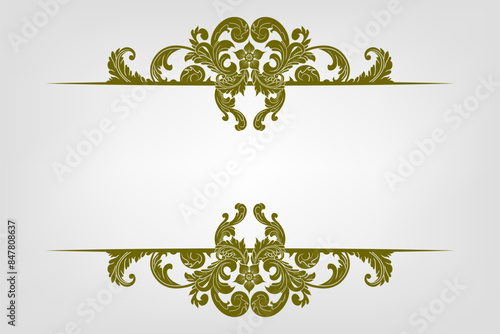 Classic Vitage Wedding Vector Ornaments Frames Separator Elements Classic Vintage Wedding Invitation Hand Drawn