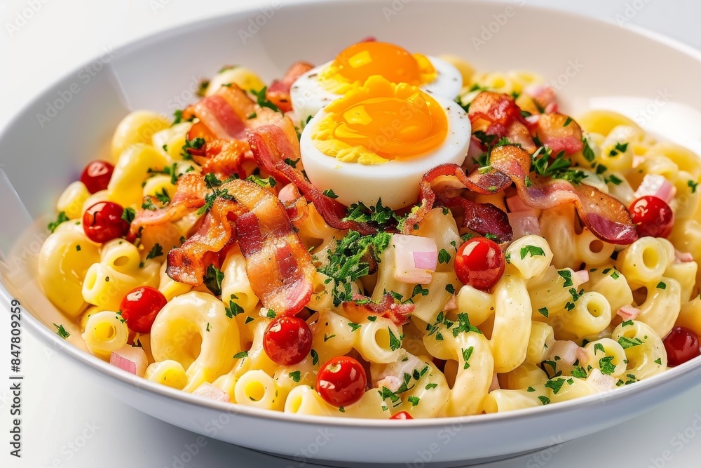 Bacon and Egg Macaroni Salad for Culinary Artistry Bacon and Egg Macaroni Salad for Culinary Artistry