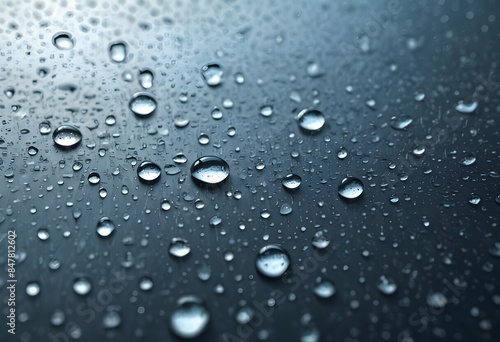 Wallpaper Mural Small raindrops on a dark countertop. Small raindrops on the dark hood of the car Torontodigital.ca