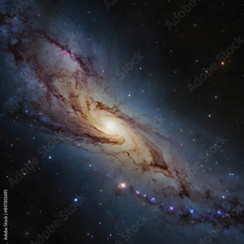 Starry Night in the Milky Way Galaxy,Space,generative God creatio
