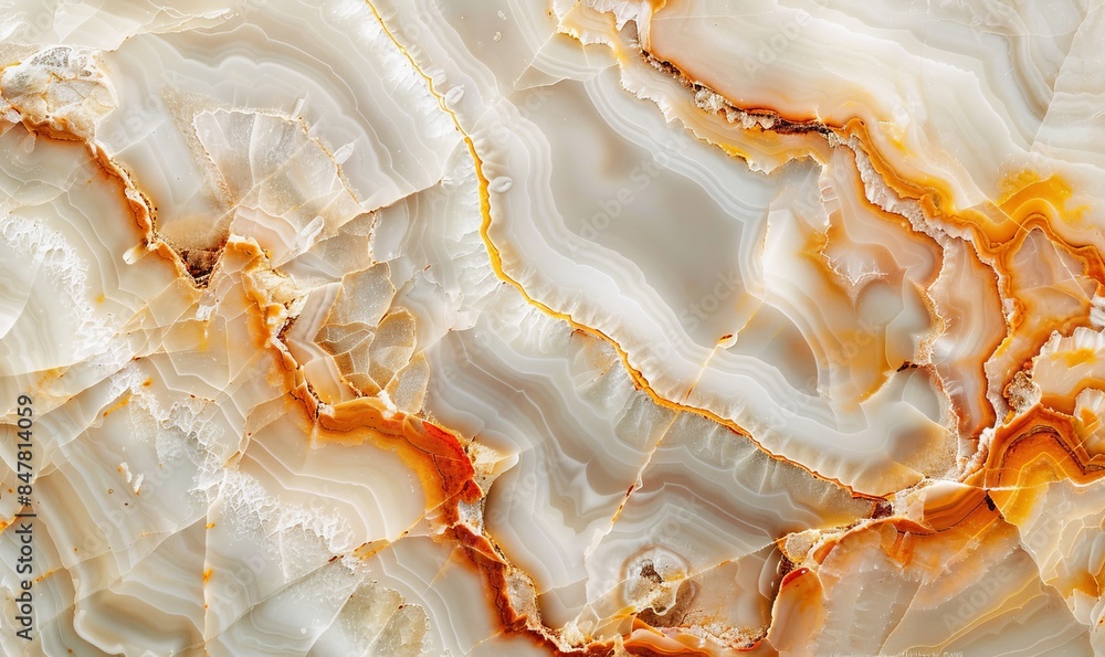 closeup of white and orange agate patterns closeup of white and orange agate patterns