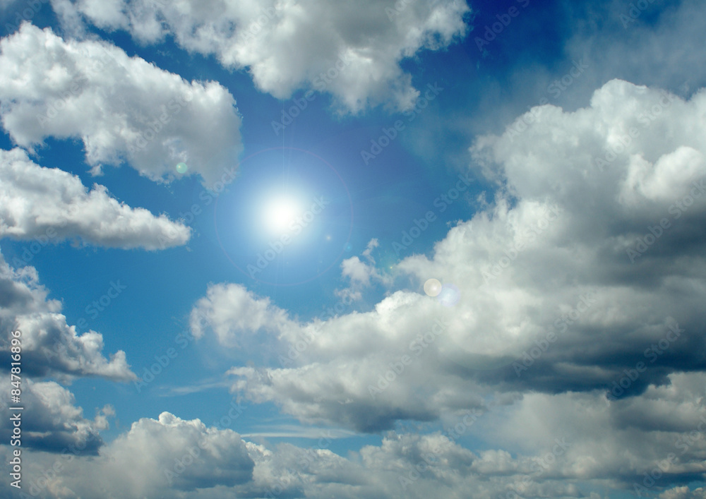 Cloudy sky background