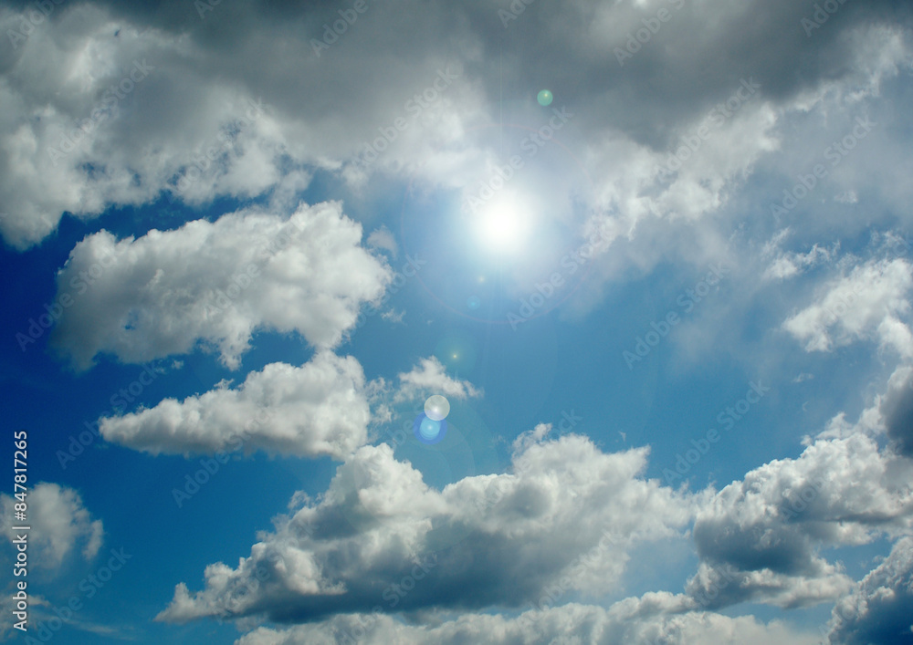 Cloudy sky background