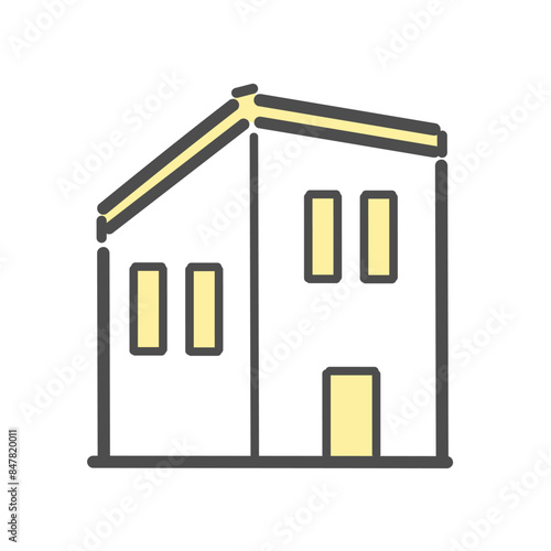 住宅　家　マイホーム　イラスト