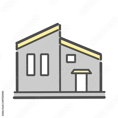 住宅　家　マイホーム　イラスト