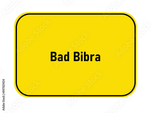 range town entrance sign Germany Bad Bibra