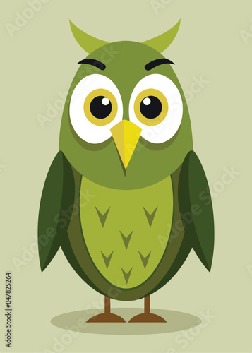 Olive Owl Iconic Wisdom in Character Design