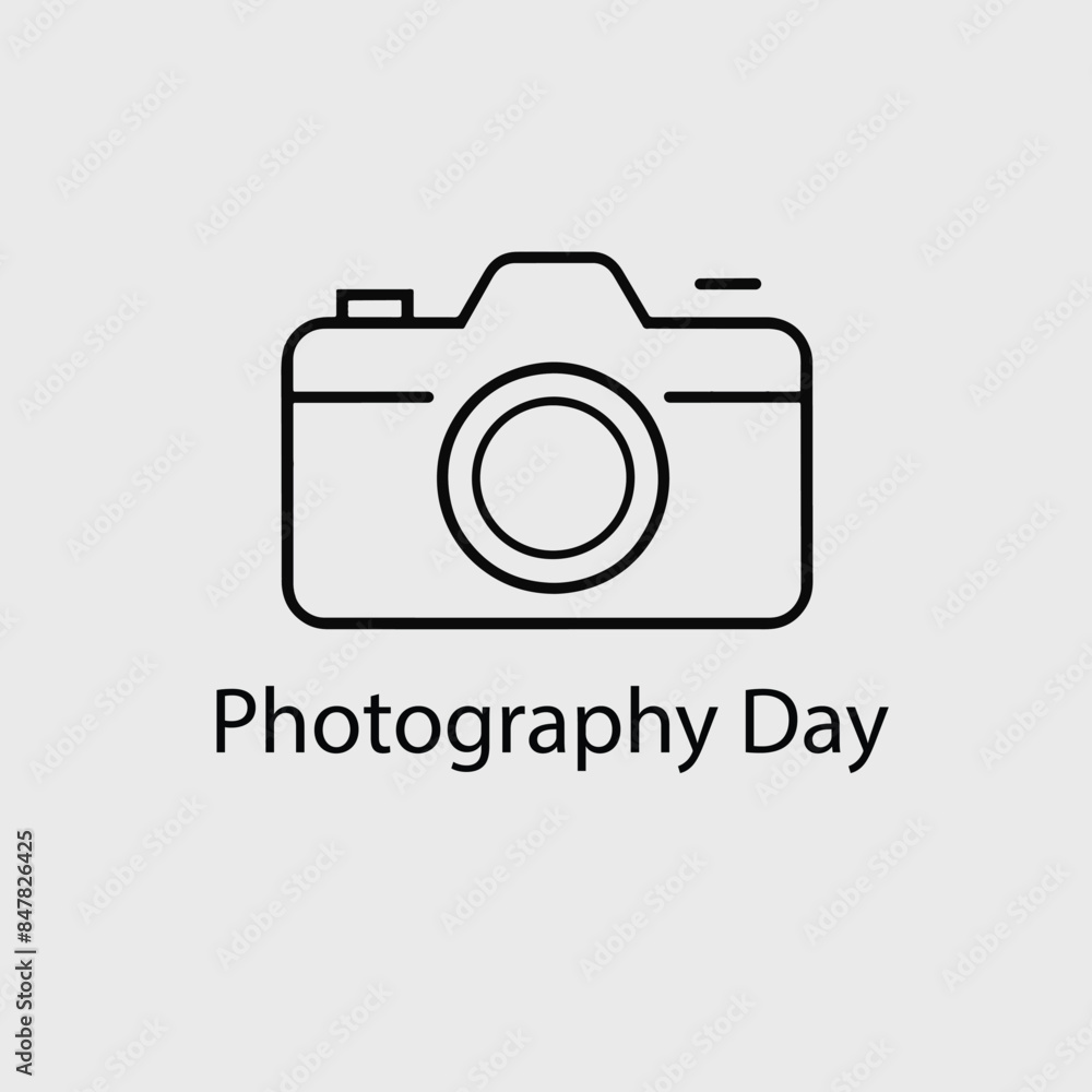 World photography day vector template. Design for camera, card, banner World photography day vector template. Design for camera, card, banner