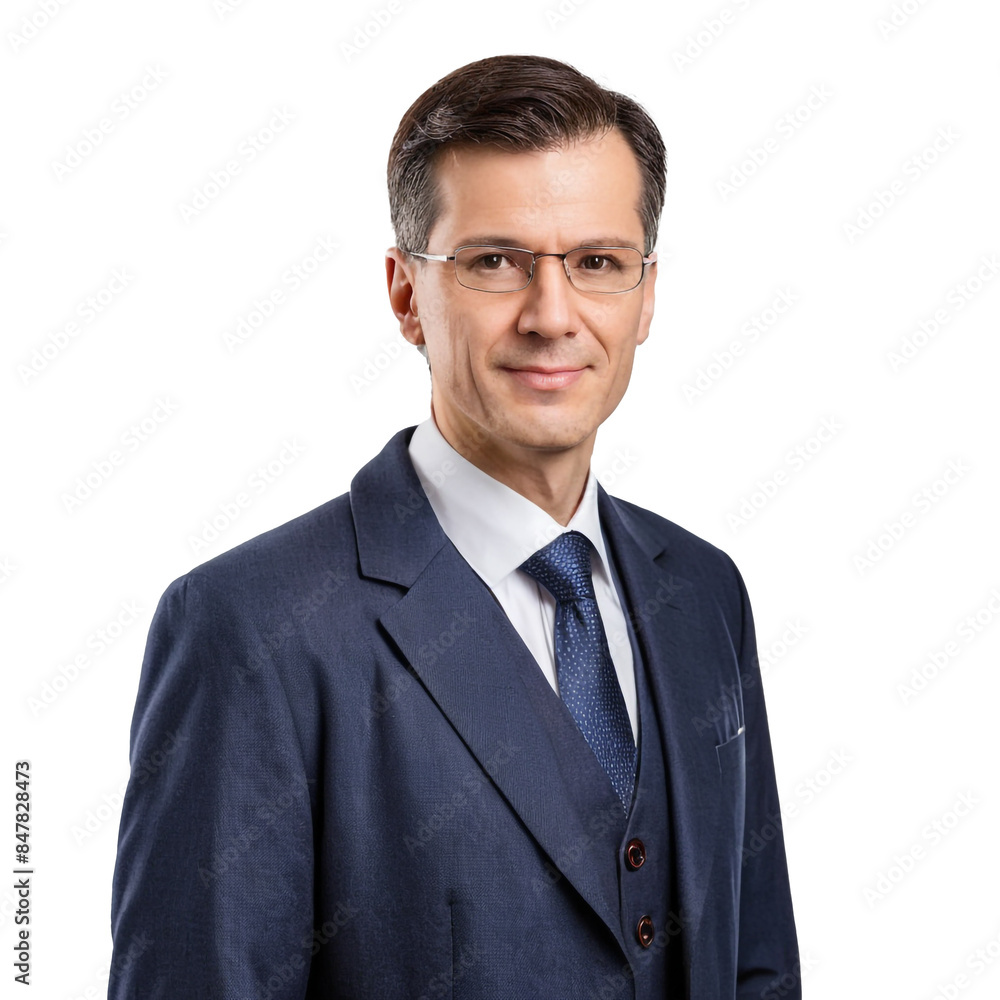 portrait of a smiling businessman on a transparent background portrait of a smiling businessman on a transparent background