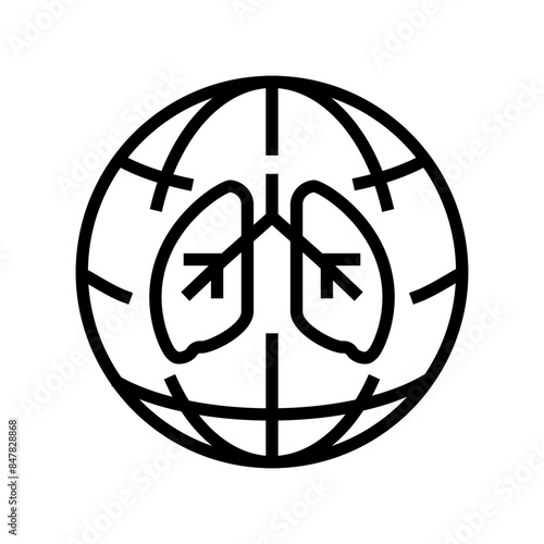 hepatitis world day line icon vector. hepatitis world day sign. isolated contour symbol black illustration