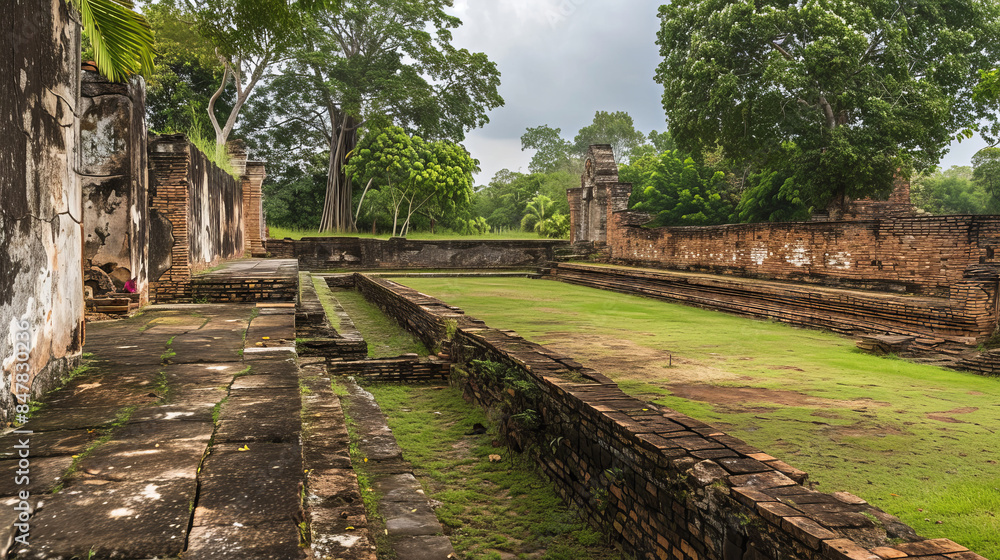 Ancient Wat Mahathat temple in Sukhothai Historical Park, Thailand Ancient Wat Mahathat temple in Sukhothai Historical Park, Thailand