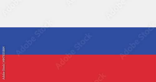 Illustration of the Russia national flag