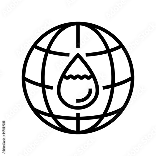 food world day line icon vector. food world day sign. isolated contour symbol black illustration