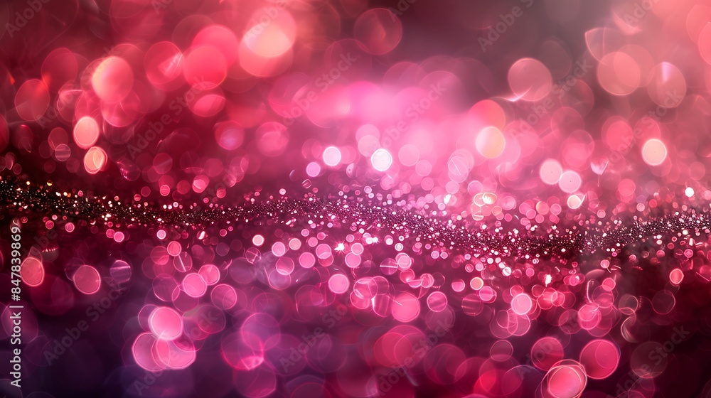 flickering sparkles on a solid fuchsia background