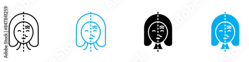 Facelifting Surgery Icon Perfect for Cosmetic Procedures and Anti-Aging Themes