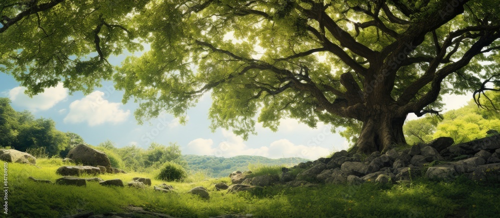 leaf view under the tree. Creative banner. Copyspace image leaf view under the tree. Creative banner. Copyspace image