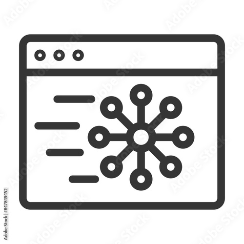 Viral in SEO icon outline style detailed