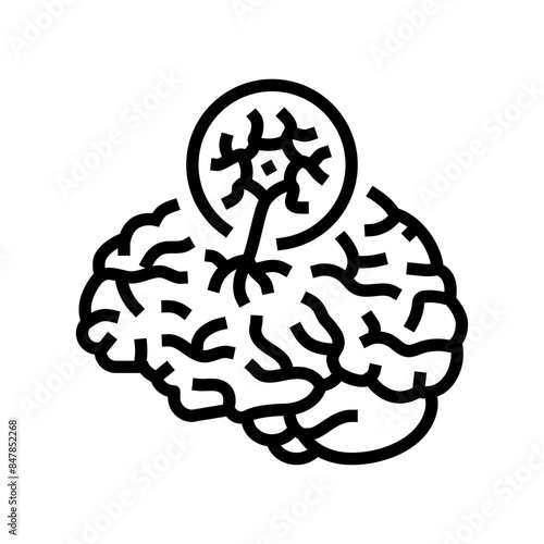 tay sachs disease line icon vector. tay sachs disease sign. isolated contour symbol black illustration