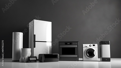 washing machine in the bathroom