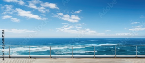 Fototapeta Naklejka Na Ścianę i Meble -  great sea view from the observation deck. Creative banner. Copyspace image