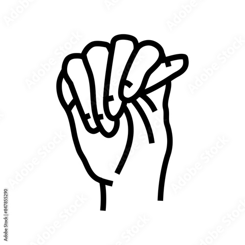 marfan syndrome disease line icon vector. marfan syndrome disease sign. isolated contour symbol black illustration