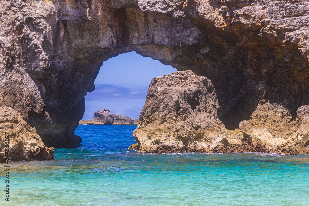 Fototapeta premium 小笠原諸島・父島 南島の絶景風景