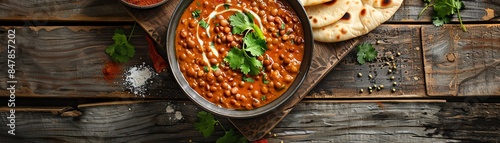 A beautifully presented bowl of Daal Makhani