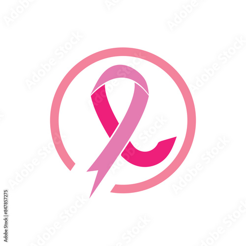  ribbon logo icon