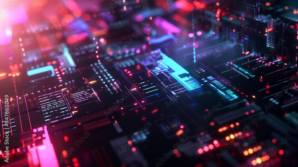 High-Quality Tech Background: Futuristic Technology Concept High-Quality Tech Background: Futuristic Technology Concept